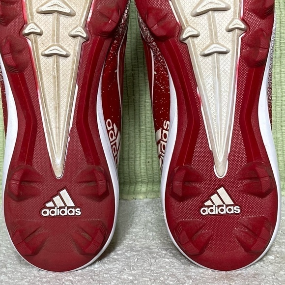 Adidas Men's Litestrike Red/White SPG 753001 Baseball Cleats Shoes Size 5.5 - Picture 10 of 11